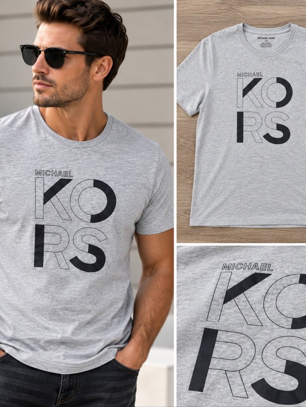 Michael Kors Gray Men's T-Shirt